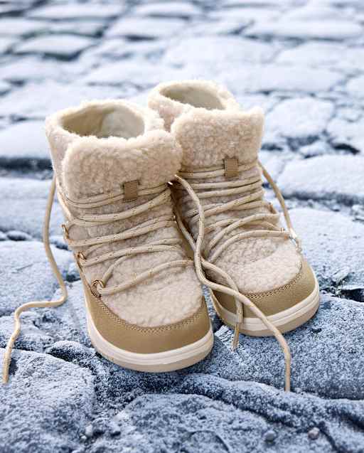 Girls Sherpa Bungee Booties