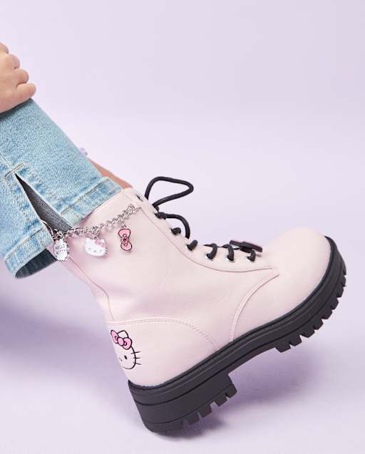 Girls Hello Kitty® Charm Lace Up Boots