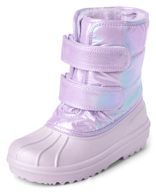 Girls Iridescent All Weather Boots