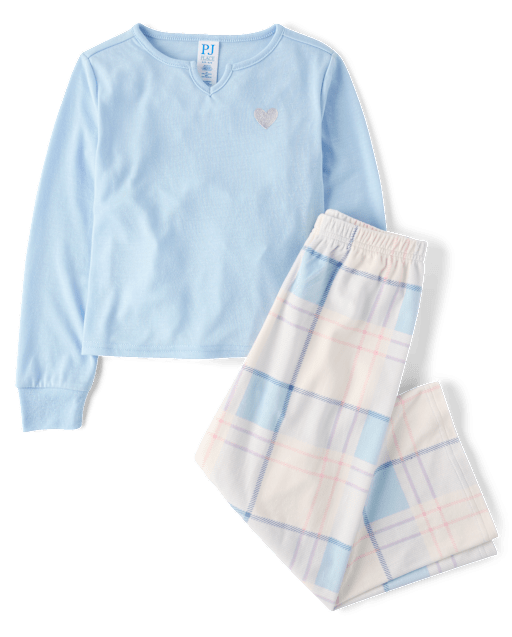 Girls Plaid Pajamas