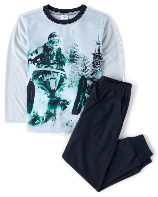 Boys Snowmobile Pajamas