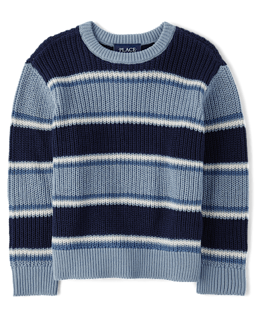 Baby And Toddler Boys Striped Chunky Sweater