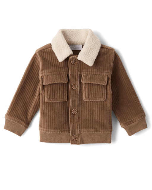Baby Boys Faux Cord Utility Jacket