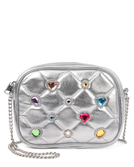 Girls Metallic Gemstone Bag
