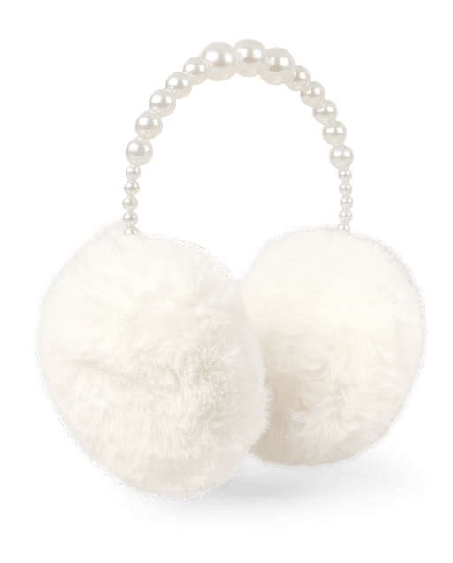 Girls Faux Pearl Ear Muffs
