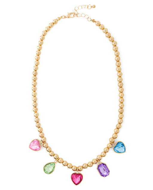 Girls Faux Gemstone Necklace