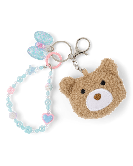 Girls Bear Bag Charm