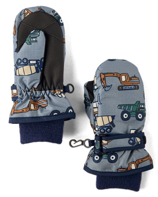 Toddler Boys Print Ski Mittens
