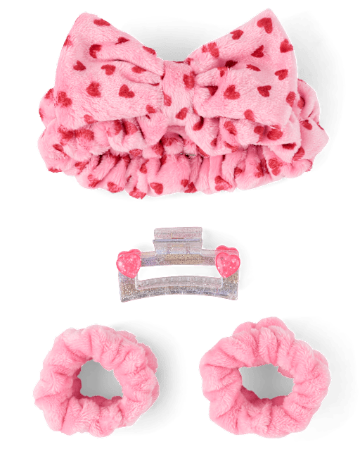 Girls Heart 4-Piece Accessory Set