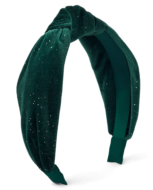 Girls Velour Top Knot Headband