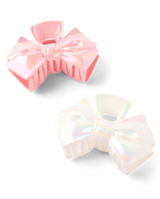 Girls Bow Claw Clip 2-Pack