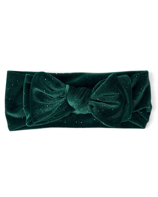 Baby Girls Velour Bow Headwrap