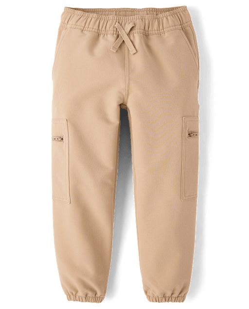Boys Zip Cargo Cozy Tech Pull On Jogger Pants