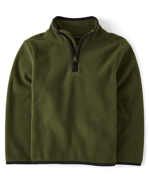Pull demi-zip en micropolaire pour garçon