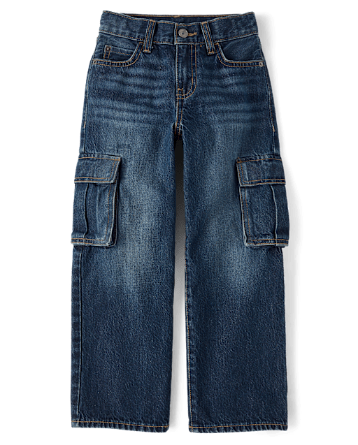 Kids Baggy Cargo Jeans