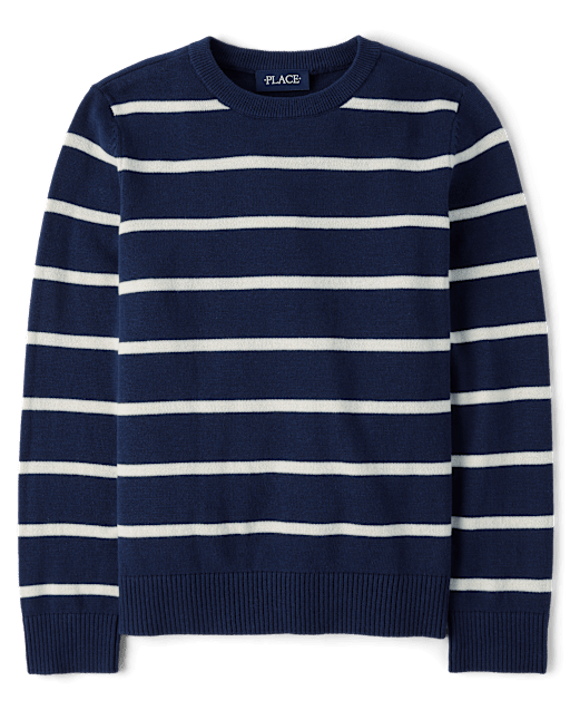 Boys Lightweight Striped Sweater
