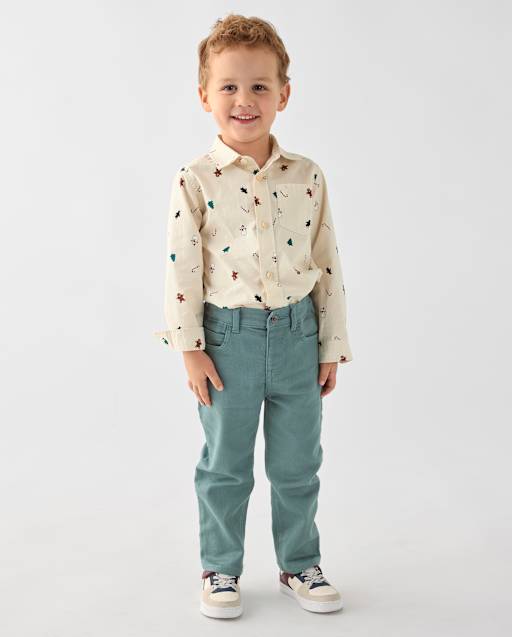 Baby And Toddler Boys Knit Straight Jeans