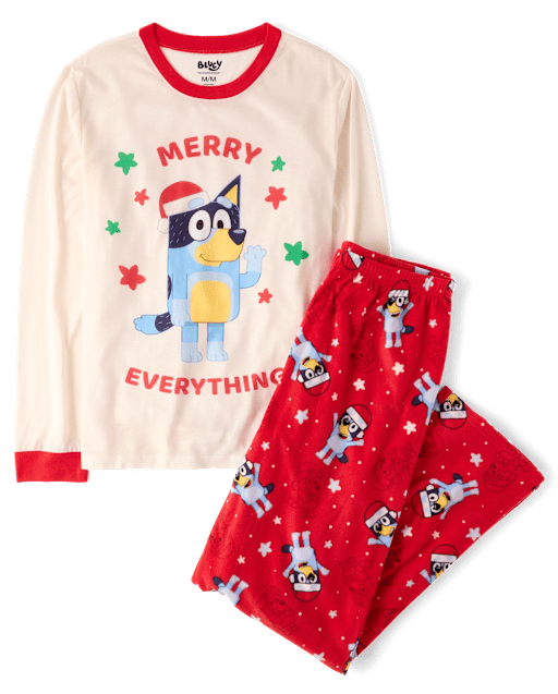 Mens Matching Family Bluey™ Merry Everything Pajamas