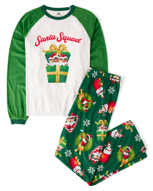 Adult Matching Family The Elf On The Shelf™ Santa Squad Pajamas