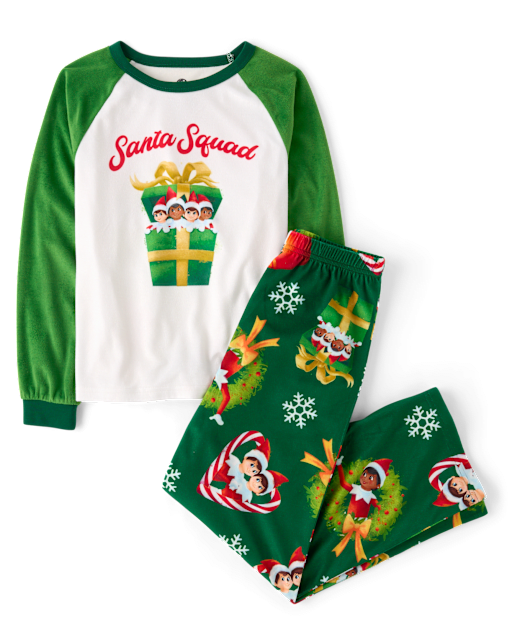 Kids Matching Family The Elf On The Shelf™ Santa Squad Pajamas