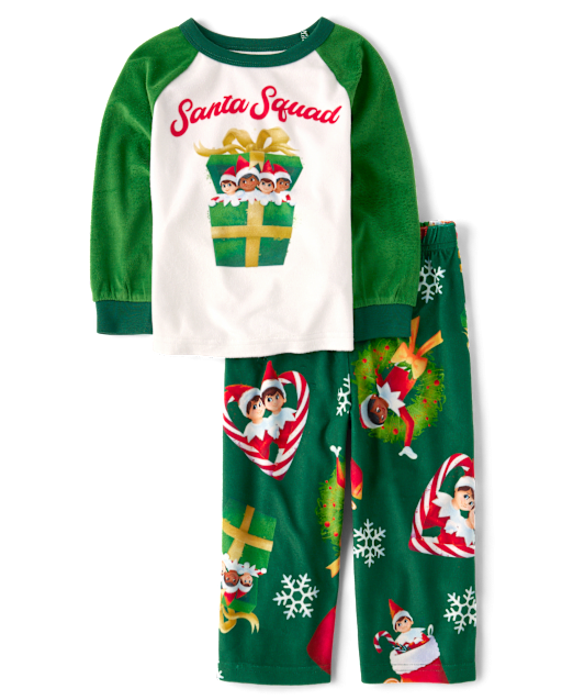 Baby And Toddler Matching Family The Elf On The Shelf™ Santa Squad Pajamas