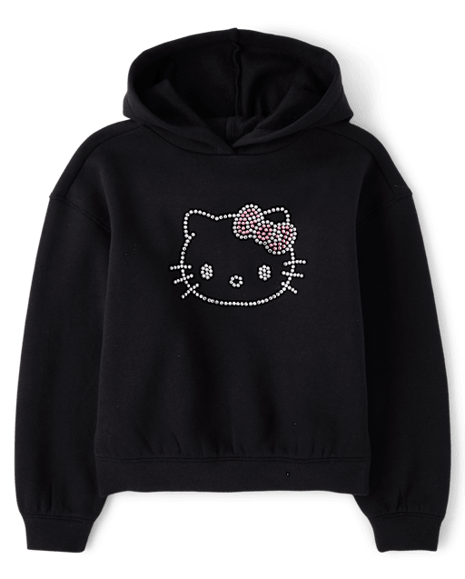 Girls Hello Kitty® Rhinestone Premium Fleece Oversized Hoodie