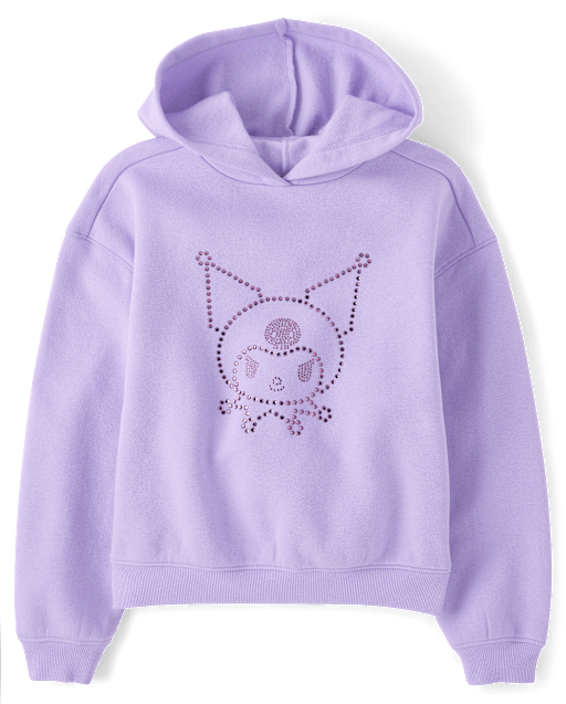 Girls Hello Kitty® Rhinestone Premium Fleece Oversized Hoodie