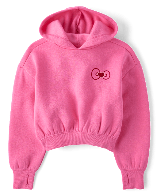 Girls Hello Kitty® Embellished Premium Fleece Hoodie