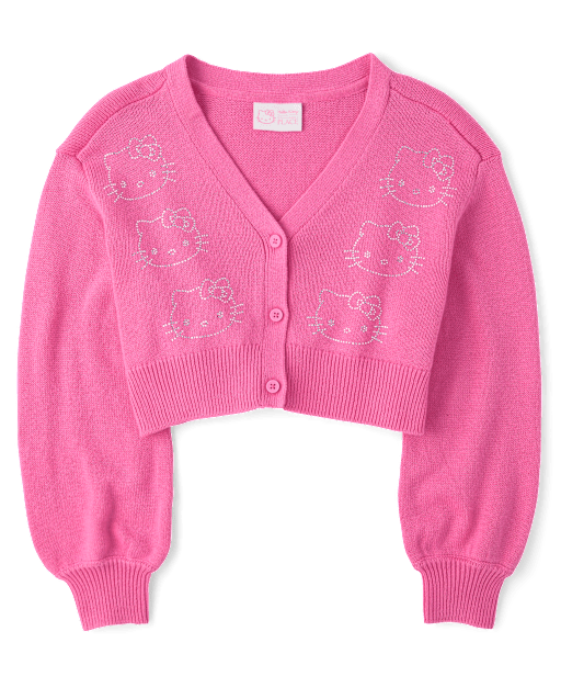 Girls Hello Kitty® Rhinestone Cardigan