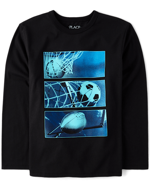 Boys Sports Grid Graphic Tee