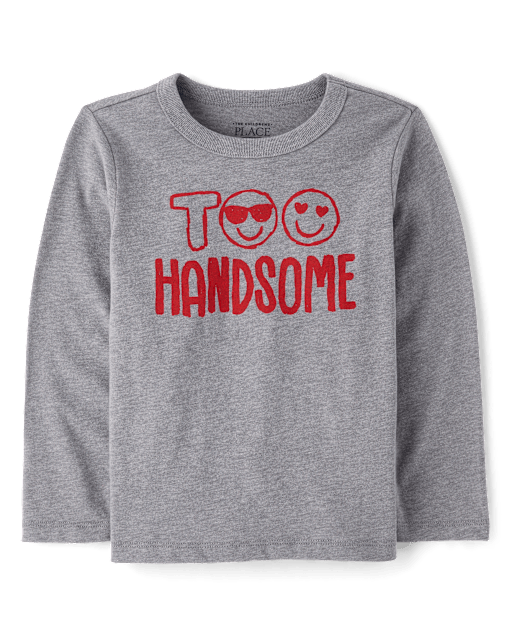 Baby And Toddler Boys Too Handsome Graphic Tee