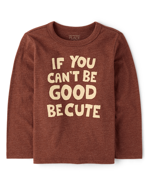 Baby And Toddler Boys Be Cute Graphic Tee