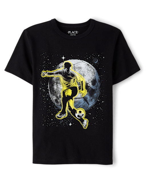 Boys Soccer Player Graphic Tee