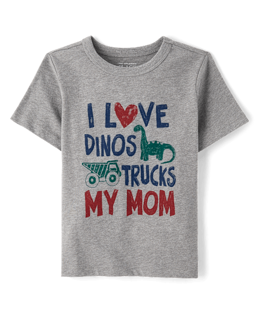 Baby And Toddler Boys Love My Mom Graphic Tee