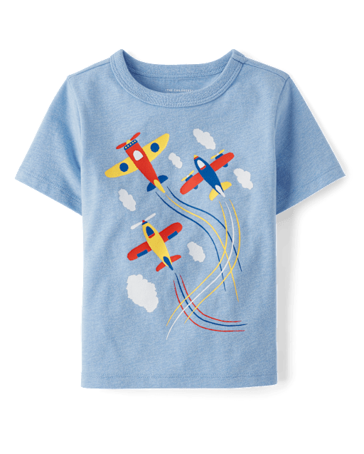 Baby And Toddler Boys Airplanes Graphic Tee