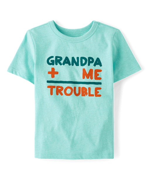 Baby And Toddler Boys Grandpa Plus Me Graphic Tee
