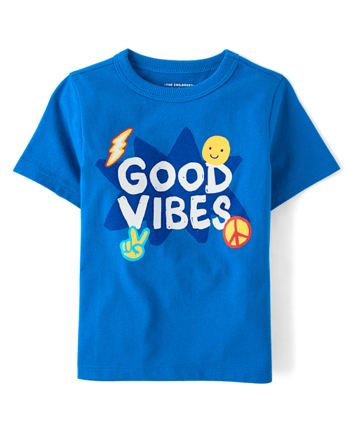 Baby And Toddler Boys Good Vibes Graphic Tee