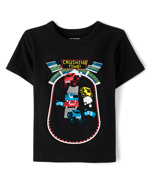 Baby And Toddler Boys Monster Truck Arena Graphic Tee