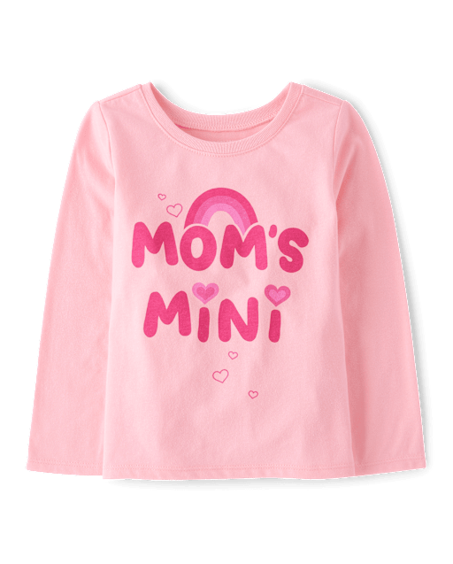 Baby And Toddler Girls Mom's Mini Graphic Tee
