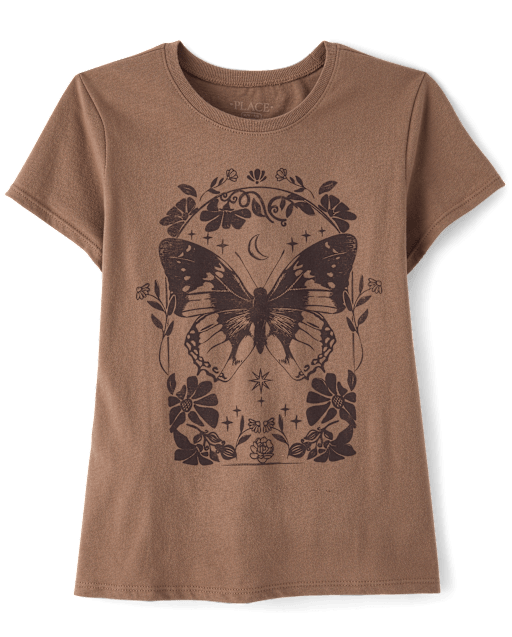 Girls Butterfly Graphic Tee