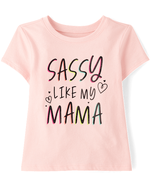 T-shirt graphique « Sassy Like My Mama » pour bébés et petites filles