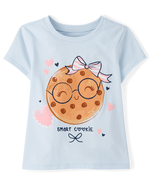 Baby And Toddler Girls Smart Cookie Graphic Tee