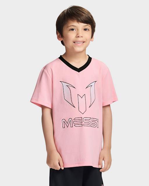 Boys Messi Graphic V-Neck Tee