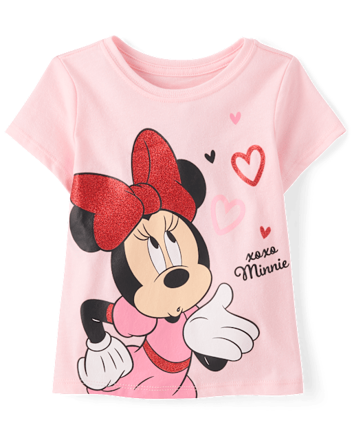 Baby And Toddler Girls Minnie Mouse™ Valentine's Day Graphic Tee
