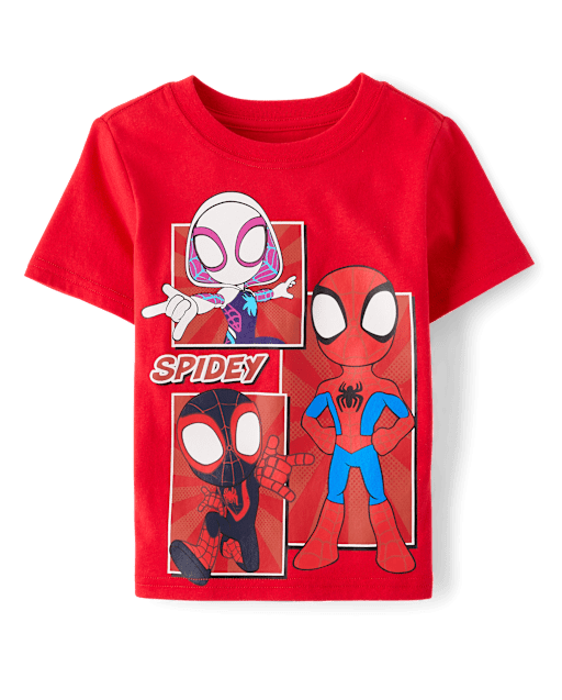 Baby And Toddler Boys Spidey And Friendsâ¢ Grid Graphic Tee