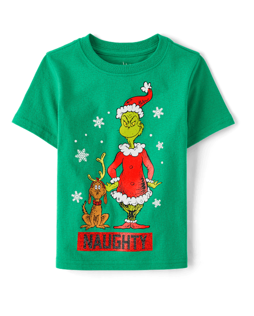 Baby And Toddler Boys Dr. Seuss The Grinch™ Naughty Christmas Graphic Tee