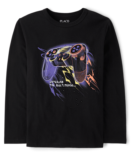 Boys Game Controller Universe Graphic Tee