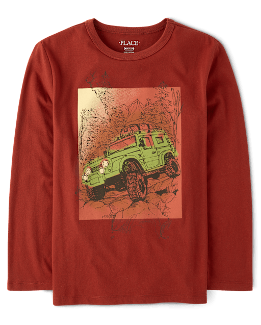 Boys Rock Crawler Truck Graphic Tee