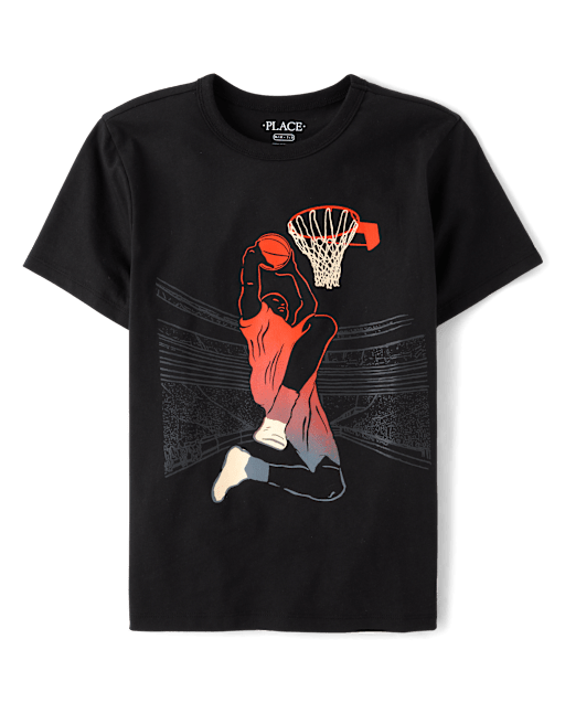 Boys Basketball Player Graphic Tee