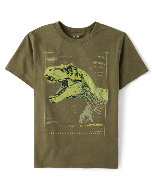 Boys Dino Profile Graphic Tee